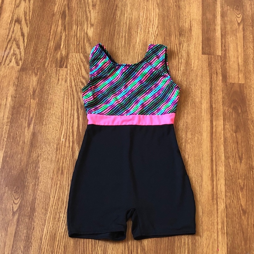 Girl gymnastics leotard